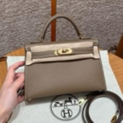 cheap quality Hermes Mini kelly 2 Epsom 18 Etoupe GHW